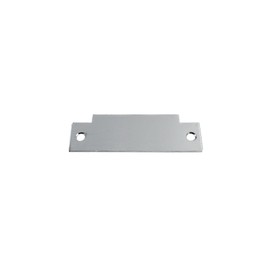 T-Strike Blank Filler Plate | Dummy ANSI Strike | 4-7/8" x 1-1/4" Steel Cover | Door Jamb Hinge Filler Plate | Brushed Chrome