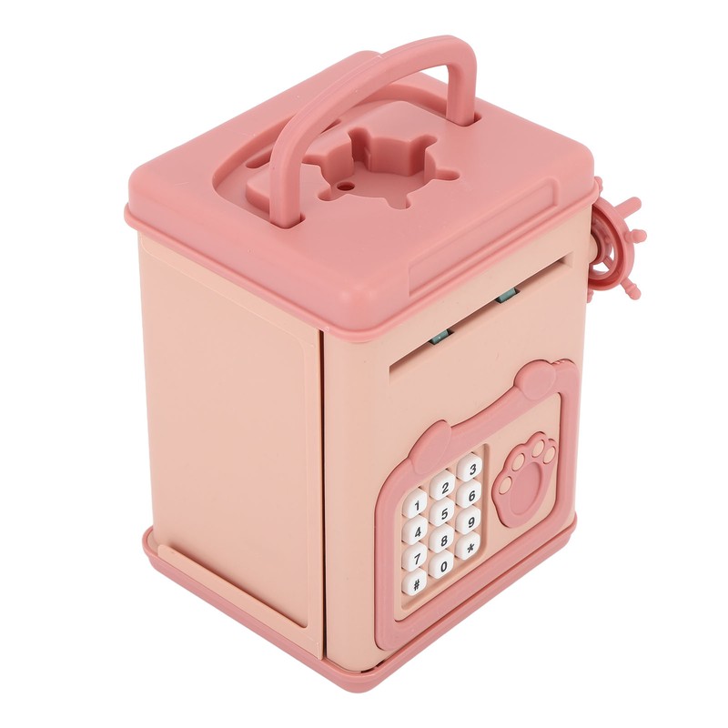 Automatic Money Scroll Bank Cartoon Multifunction 4 Digit Cipher Portable