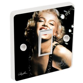 the grafix studio Marilyn Monroe Light Switch Sticker Vinyl/Skin cover sw80