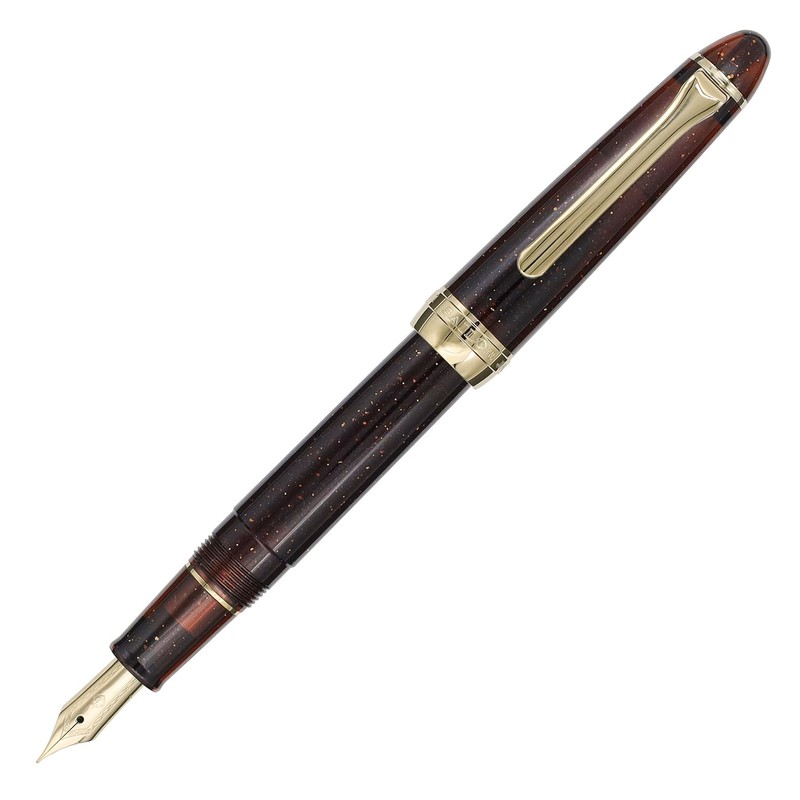 11-0657-203 Sailor Fountain Pen, Shikiori, Grass Play, Oak, Fine Point