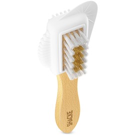 Suede & Nubuck 4-Way Leather Brush Cleaner (Wood Handle)