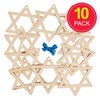 Baker Ross FX940 Star Of David Wooden Decorations - Pack