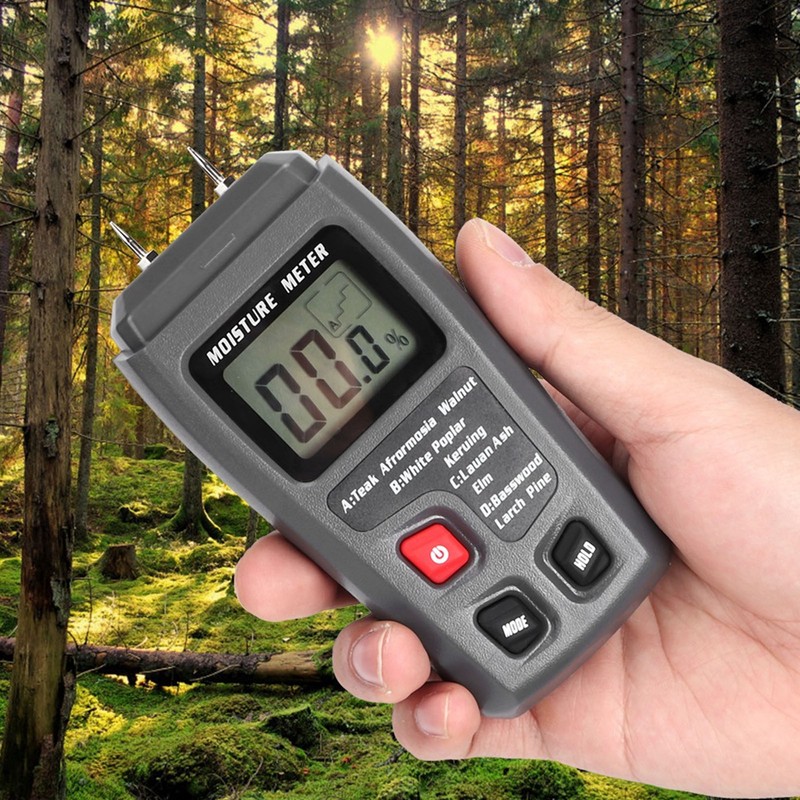 Digital LCD Handhold Wood Moisture Meter Damp Detector Hygrometer Tester