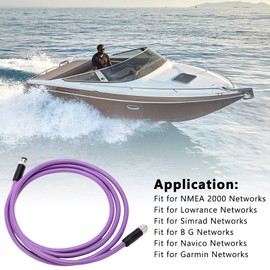 2 m Backbone Drop Cable Boat Marine for NMEA 2000 IP68 Waterproof Proper Termination Networks Boat Yacht Accessories