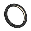 Black Leopard Cheetah Steering Wheel Cover for Women, Universal 15