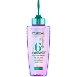 L'Oréal Paris Hair Expertise Hyaluron Pure Oil Erasing Scalp Serum, Hair Serum enriched with Salicylic Acid, for Oily Roots & Dehydrated Lengths, 102ml
