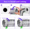 Aozzy Universal Twist-Lock Dryer Vent Wall Plate with Quick Connect