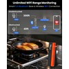 PROGRACE Smart Bluetooth Wireless Meat Thermometer: Standalone Base, WiFi Unlimited