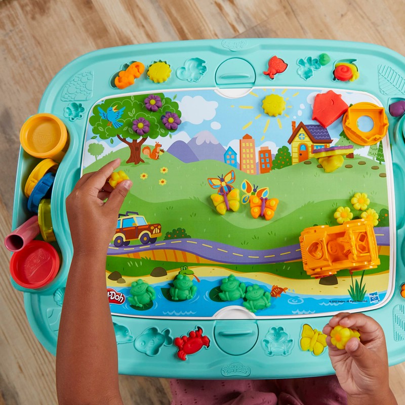 Play-Doh All-in-One Creativity Starter Station, Activity Table Playset with 6