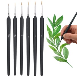 Face Brush Gradient Brush Set of 6 Paint Brushes Fine Brushes Watercolor Ink Painting Acrylic Brushes Fine Surface Brush Painting Oil Painting Brushes Painting Brushes Ultra Fine Brush Plastic Model Painting Brushes PureSino Detail Paint Model Brush Pain