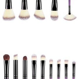BeautyU&Me 24PCS Powder Foundation Cosmetic Makeup Brushes Set Eyeshadow Soft