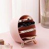 TINY Detachable Cosmetic & Lipstick Storage Organizer for Dressing Table and Office Desk Partition Rose Pink