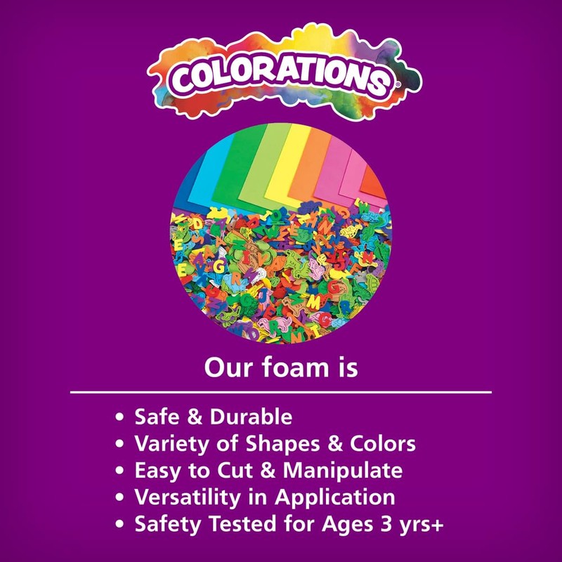 Colorations BFS Bug Foam Shapes (Pack of 500)
