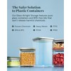 Caraway 1qt Glass Airtight Food Storage Container with Lid –