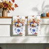 Toallas de cocina para otoño, florero floral, girasol, calabaza