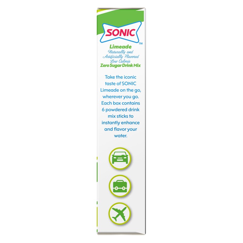 SINGLES TO GO! Sonic Limeade Singles to Go Drink Mix,