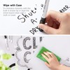 Shuttle Art Whiteboard Markers, Erasable Marker Pens, Black, 15 Pack