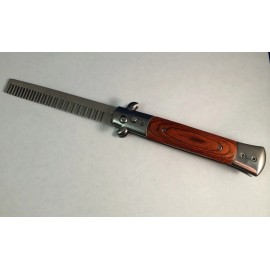 Stilleto Wood SWITCHBLADE COMB Italian Stiletto Style Knife Automatic Switch Blade Toy!!