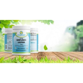 Livamed - Sunflower Lecithin Powder (New PCR Tub) 16 oz Count