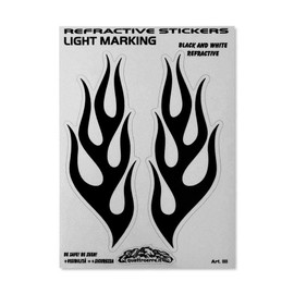 Quattroerre 1111 Reflective Sticker Flames