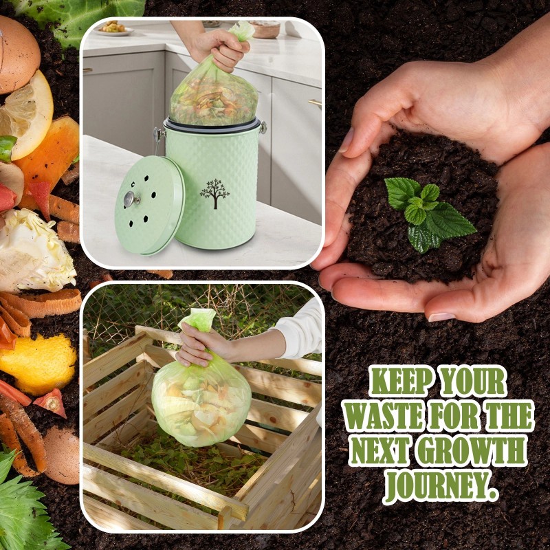 ARC Countertop Compost Bin Kitchen,Odor Resistant Indoor Compost Bin with