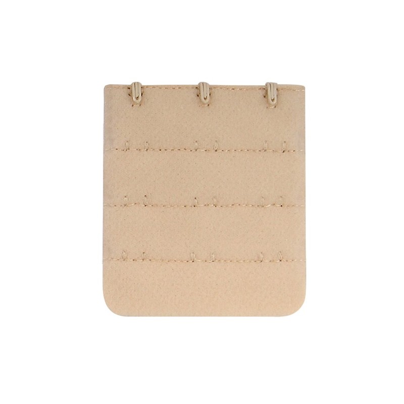 Closecret Women Beige Bra Extender 3 Hook Brassiere Straps Extension
