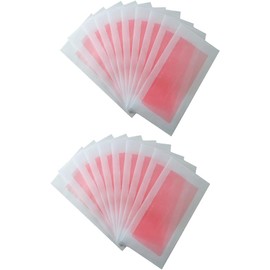 Bandas de Cera Depilatorias Desechables para Extremidades y Axilas Papel Encerado No Tejido 20 Piezas para Depilación Corporal Completa y Facial Aptas para Piel Sensible y Uso