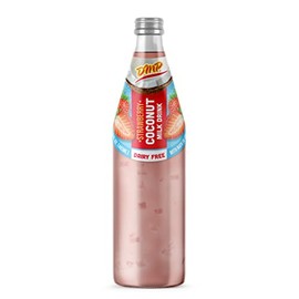 De Mi Pais Leche de Coco Sabor a Fresa con Pulpa 16.4oz / Strawberry Flavored Coconut Milk with Pulp 16.4oz (6)