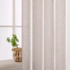 MIULEE Natural White Linen Curtains 84 Inch Length 2 Panels