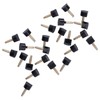 120Pcs High Heel Tip Caps TPU Polyurethane Iron Shoes Repairing