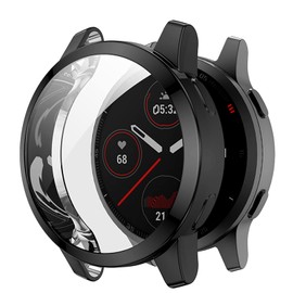 MOTONG for Garmin Venu 2 Case Cover - Full Coverage TPU Protective Case Cover for Garmin Venu 2/Garmin Vivoactive 4(Black, Venu 2)