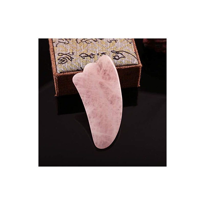 Windfulogo Hand Made Gua Sha Scraping Massage Tool Pink Jade
