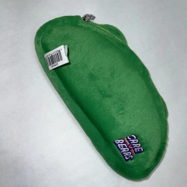 Care Bears Fuzzy Plush Pencil Makeup Case Green Lucky Good Luck  Bear