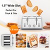 Toaster 4 Slice Retro Stainless Steel,Best Prime 4 Slice Toaster