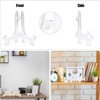 Juxtapiq 12 PCS Mini Plastic Acrylic Easel Display Stands, Clear