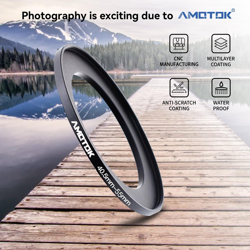 40.5 mm Lens to 55 mm Camera Lens Adapter, 40.5