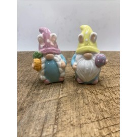 Cracker Barrel Mini Salt And Pepper Shakers Colorful Gnome Characters NWT