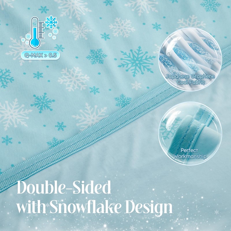 OIGAE Cooling Blanket for Hot Sleepers - Soft & Lightweight