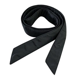 Tong Gu 1X Women Cotton Puffer Ribbon Sash Belt Waistband for Down Coat (Matte Black)