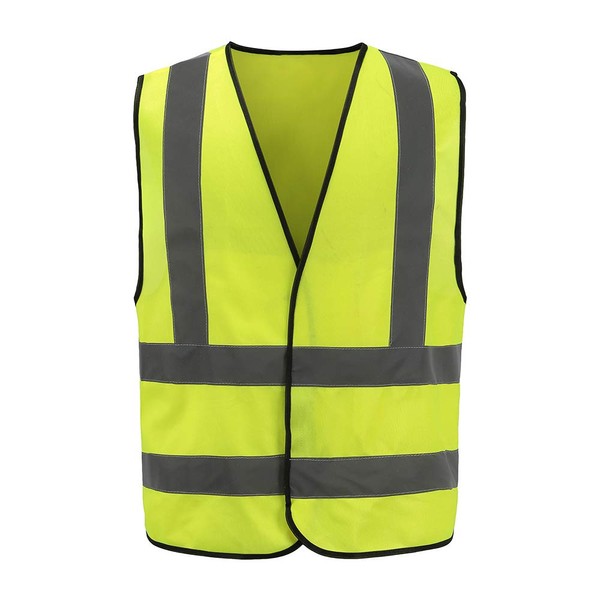 AYKRM High Visibility Yellow Safety Vest for Men Reflective with