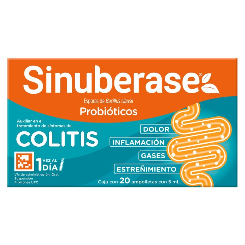 Sinuberase Probióticos en Suspensión Bacillus Clausii 4 Billones UFC 20