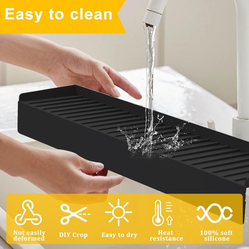 Kitlers Silicone Edge Protectors - Multifunction Sink Accessories, Splash Guard