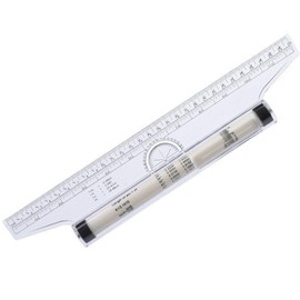 12 Inch Multipurpose Measuring Ruler - Drawing Parallel Ruler for Artists, Architects, Engineers