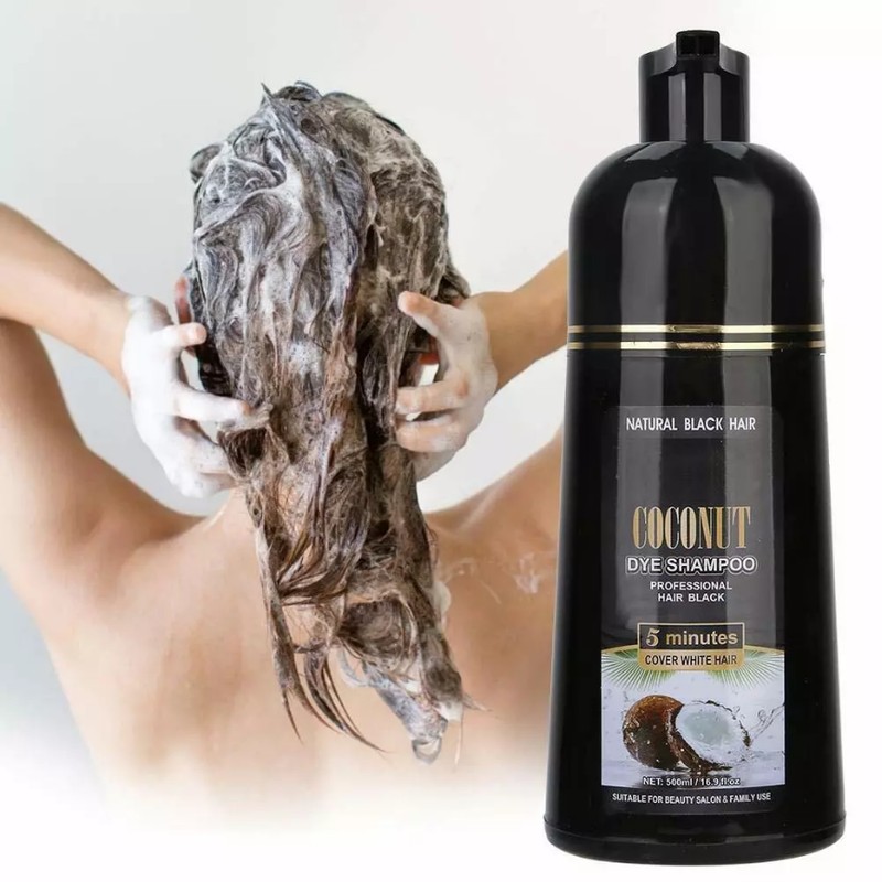 Coconut Black Permanent Hair Dye Instant Hair Dye Fast Color