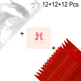 NUIBY 12 Pack 24"x30" Clear Basket Bags Package Bags Large Clear Cellophane Wrap for Baskets and Gifts, with Ribbon Bows and Greeting Cards (1.6 Mil)