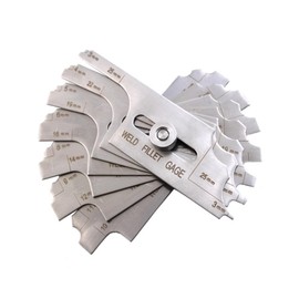 7 Pcs Fillet Weld Set Gage, MG-11 Metric RL Gauge Welding Inspection Test Gauge Welding Measuring Ruler for Welder