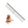 Stainless Steel Pet Comb,Metal Rounded Teeth Pet Comb for Large