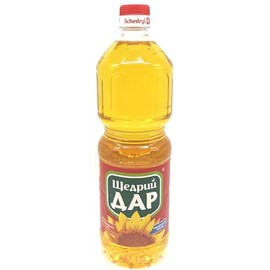 Schedryi Dar Fragrant Unrefined Sunflower Oil Cold Pressed Higher Grade Non GMO 31.1 fl oz / 920 g Product of Ukraine (1 Pack)