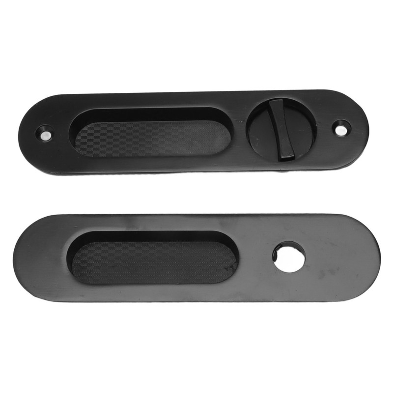 Pocket Lock Handle Invisible Light Weight Black Lock Circular Sliding