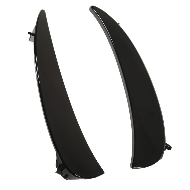 Gloss Black Front Bumper Fog Grille Air Vent Trims Replacement